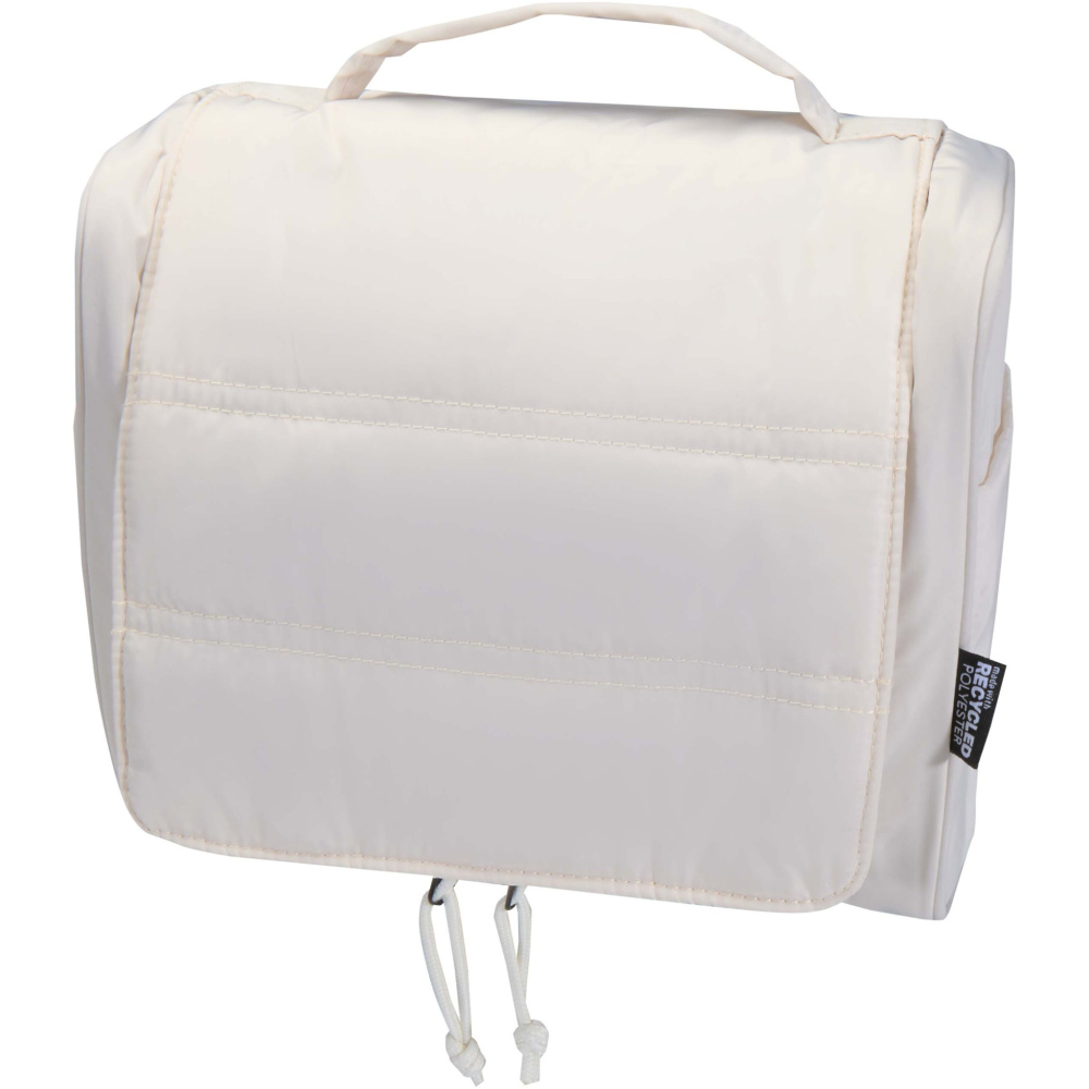 Logotrade biznesa dāvanas foto: Puffer GRS pārstrādāta piekarināma kosmētikas soma 8L