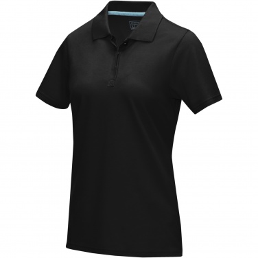 Логотрейд pекламные подарки картинка: Graphite short sleeve women’s organic polo