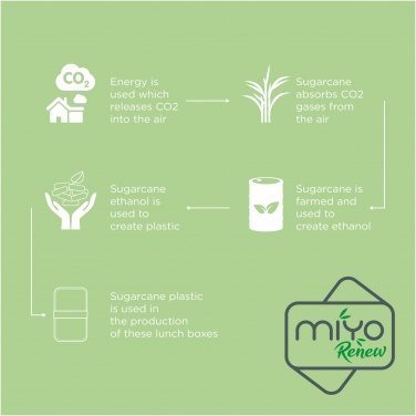 Лого трейд бизнес-подарки фото: Двухслойный пищевой контейнер MIYO Renew