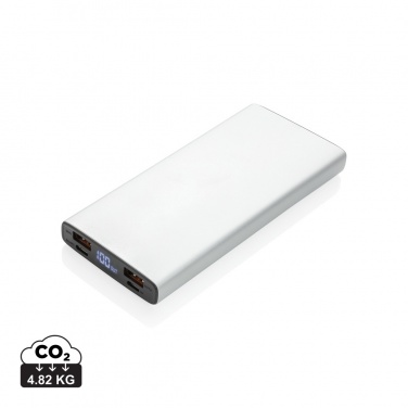 Логотрейд pекламные cувениры картинка: Алюминиевый 18 Вт 10.000 мАч PD Powerbank