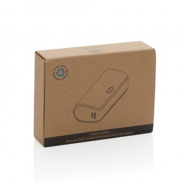 Лого трейд pекламные подарки фото: FlashCharge RCS rplastic 5000 мАч быстрая зарядка powerbank