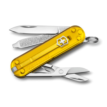 Лого трейд pекламные продукты фото: Карманный нож Classic SD прозрачный Victorinox