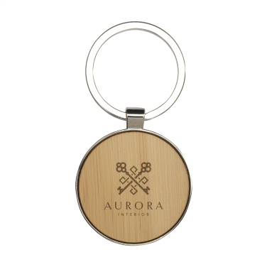 Логотрейд бизнес-подарки картинка: Брелок для ключей Bamboo Key Circle