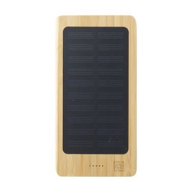 Лого трейд бизнес-подарки фото: Беспроводное зарядное устройство Solar Powerbank 8000+