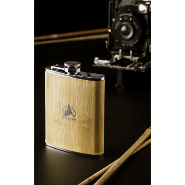 Лого трейд pекламные подарки фото: Бутылка для питья Hipflask Bamboo 200 мл