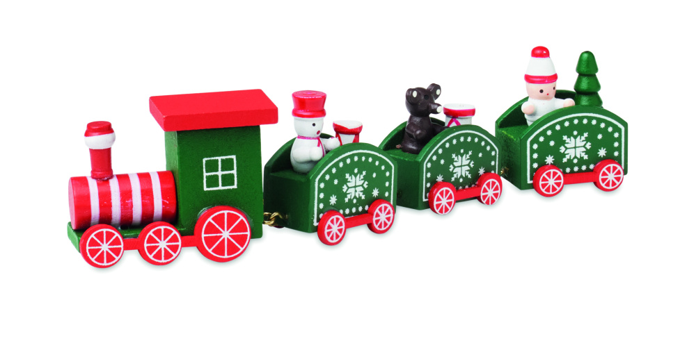 Лого трейд pекламные подарки фото: Wooden Christmas train