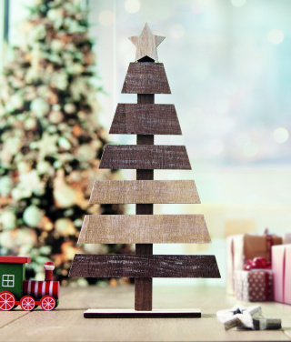 Лого трейд бизнес-подарки фото: Wooden Christmas tree