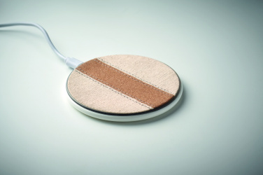 Лого трейд pекламные подарки фото: Cork wireless charger 15W