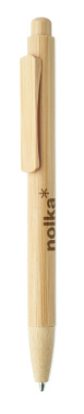 Логотрейд pекламные подарки картинка: Bamboo automatic ball pen