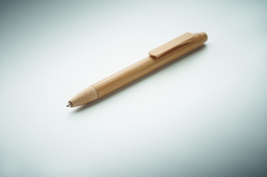 Лого трейд pекламные cувениры фото: Bamboo automatic ball pen