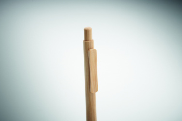 Лого трейд бизнес-подарки фото: Bamboo automatic ball pen