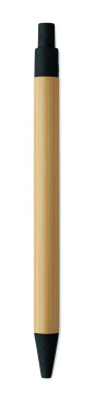Логотрейд pекламные cувениры картинка: Push button ball pen in bamboo
