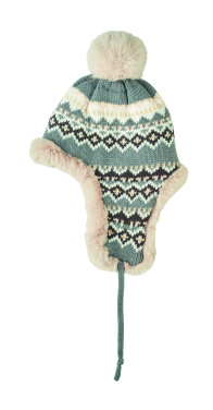 Логотрейд pекламные продукты картинка: Knitted beanie with ear flap