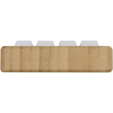 Логотрейд pекламные cувениры картинка: Algol подставка для телефона из переработанного пластика и игрушка-фиджет с бамбуковыми деталями