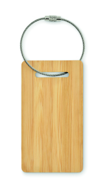 Лого трейд pекламные cувениры фото: Bamboo luggage tag