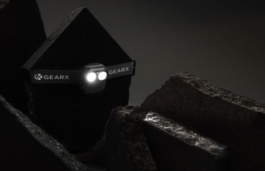 Логотрейд pекламные подарки картинка: Налобный фонарь Gear X RCS rPlastic с датчиком движения