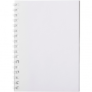 Logotrade profilprodukter bild: Desk-Mate® spiral A6 anteckningsbok PP-omslag