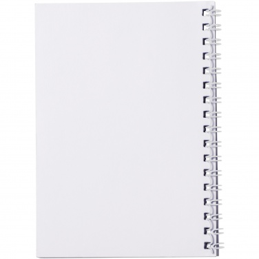 Logotrade reklamprodukter bild: Desk-Mate® spiral A6 anteckningsbok PP-omslag