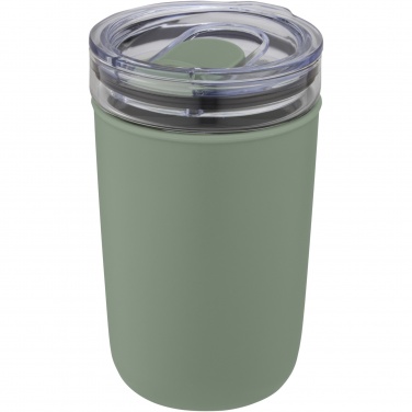 Logotrade kampanjprodukter bild: Bello 420 ml glastermos med en yttervägg av återvunnen plast