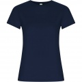 Golden kortärmad T-shirt för dam, Marinblå