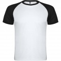 Indianapolis kortärmad sport-T-shirt för barn, Vit / Solid svart