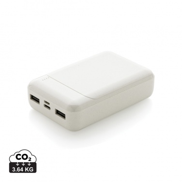 Logotrade profilprodukter bild: 10.000 mAh powerbank i återvunnen plast, RCS standard