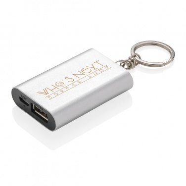 Logotrade profilprodukter bild: 1.000 mAh nyckelring powerbank