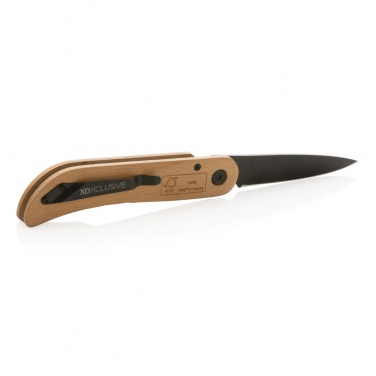 Logotrade profilprodukter bild: Nemus kniv med lås i trä