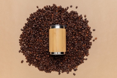 Logotrade reklamprodukter bild: Bambu coffee to go mugg