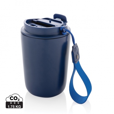 Logotrade presentreklam bild: Cuppa vakuummugg med logoband RCS re-steel