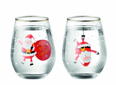Logotrade profilreklam bild: Set med 2 julglas