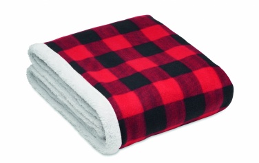 Logotrade reklamprodukter bild: Fleece filt med sherpafoder