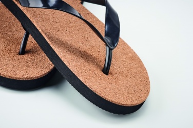 Logotrade reklamprodukter bild: Slippers i kork L