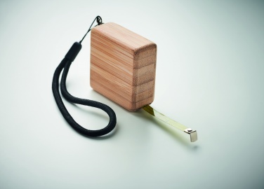 Logotrade profilprodukter bild: Måttband i bambu 1m