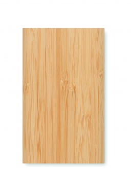 Logotrade kampanjprodukter bild: 4000 mAh Powerbank i bambu