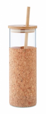 Logotrade presentreklam bild: Glasmugg med fodral 450 ml