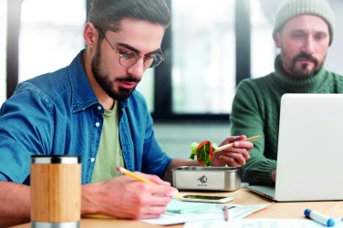 Logotrade profilprodukter bild: Lunchbox i rostfritt stål