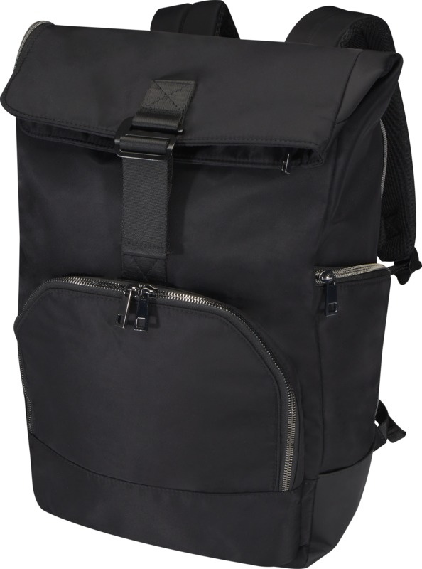 Logotrade presentreklam bild: Rhine 15 tum ryggsäck 18 l av GRS-återvunnen rolltop