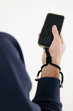 Logotrade reklamprodukter bild: CarryLoop RCS  PET-justerbar telefonrem för mobiltelefon