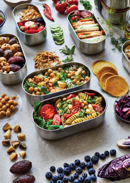 Logotrade reklamprodukter bild: Black+Blum Dubbel Rostfri Bento-låda