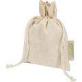Odisha 140 g/m² presentpåse av ekologiskt OCS-material – 15 x 10 cm, Naturlig