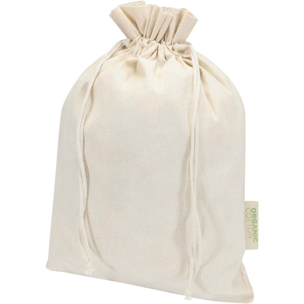 Logotrade profilreklam bild: Odisha 140 g/m² presentpåse av ekologiskt OCS-material – 42 x 30 cm