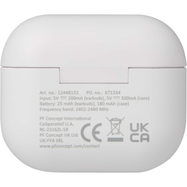 Logotrade reklamprodukter bild: Altais True Wireless Bluetooth®-öronsnäckor av återvunnen plast