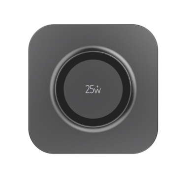 Logotrade presentreklam bild: Quantom ultrasnabb 25 W magnetisk trådlös laddningsplatta